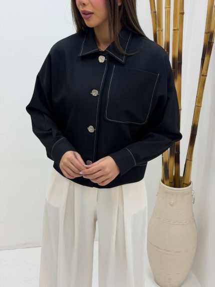 کت گاباردین دمسه دوزی کد ۶۲۲